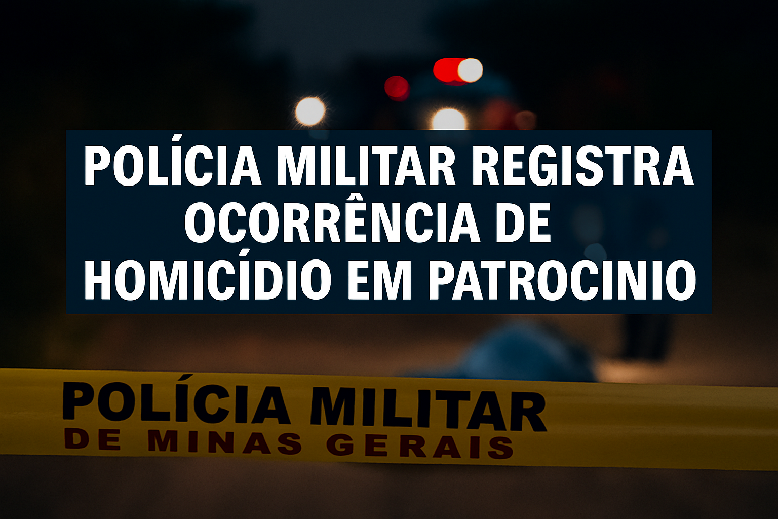 POLÍCIA MILITAR REGISTRA OCORRÊNCIA DE HOMICÍDIO EM PATROCÍNIO