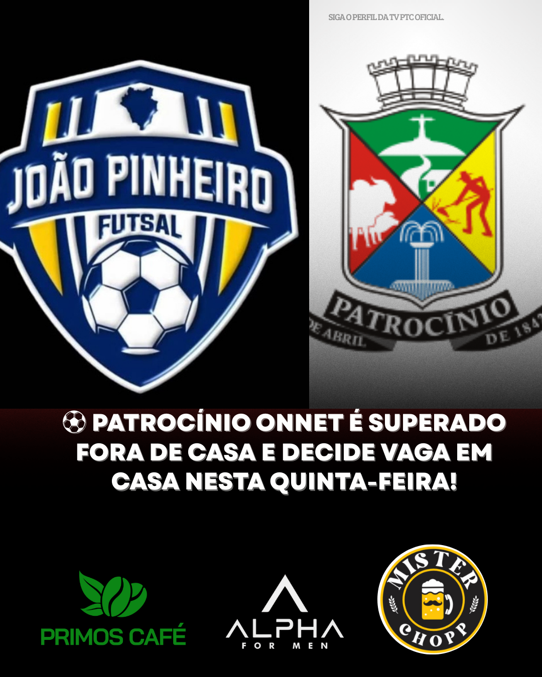 ⚽ Patrocínio OnNet é superado fora de casa e decide vaga em casa nesta quinta-feira!