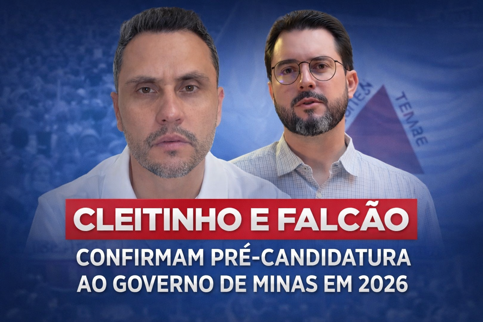 Cleitinho e Falcão confirmam construção de chapa para o Governo de Minas em 2026